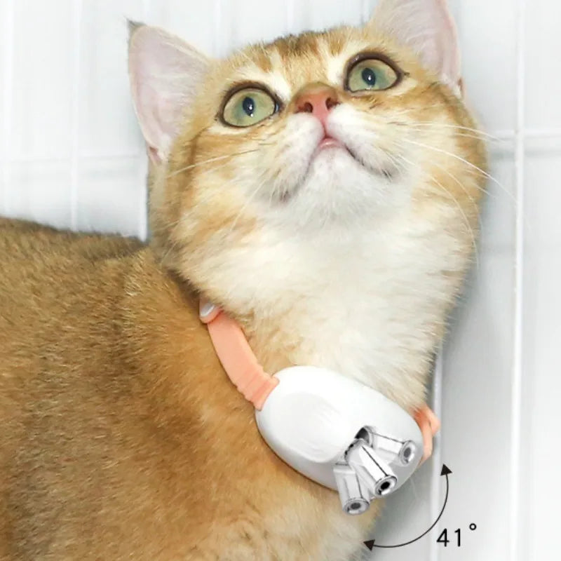 Interactive Rechargeable Laser Cat Collar - Auto Infrared Teaser Toy for Happy, Relaxed Kittens