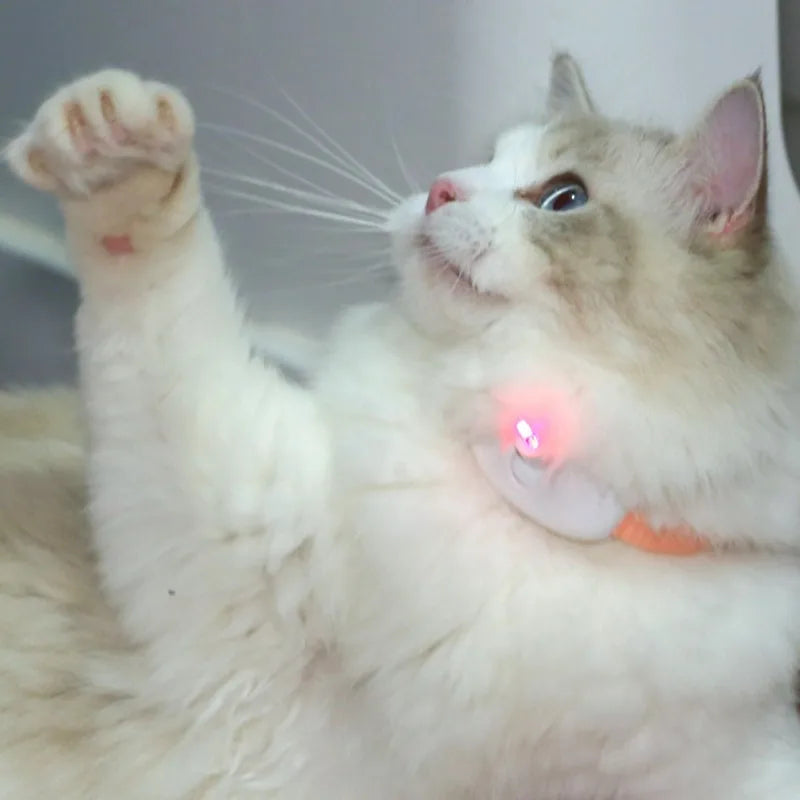 Interactive Rechargeable Laser Cat Collar - Auto Infrared Teaser Toy for Happy, Relaxed Kittens